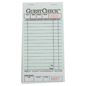 NatlChec G3632 - Guest Check, Board Paper, 1-part