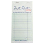 NatlChec G6000 - Guest Check, Carbon Paper, 2-part