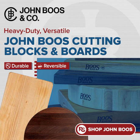 John Boos cutting blocks and cutting boards built for heavy-duty, versatile commercial kitchen prep