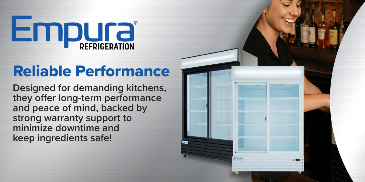 Empura Refrigeration E-KB81F 81 Inch Reach-In Freezer Automatic Defrost