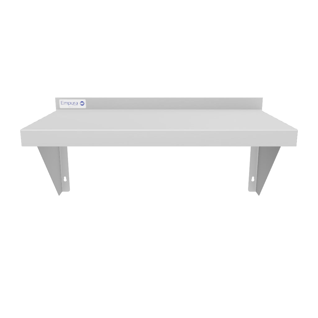 Empura Stainless 1224WS18G 24 Inch Wall Mount Storage Shelf Standard Duty