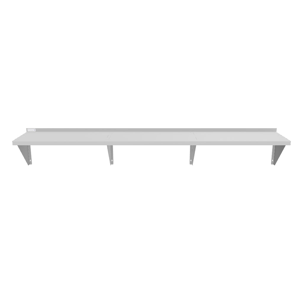 Empura Stainless 1596WS18G Wall Mount Shelf 96 Inch with Brackets