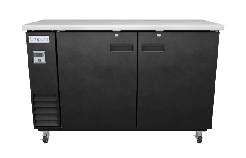 E-KBB60-2-24 Refrigerated Back Bar Cabinet 3D View