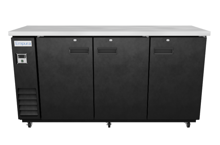 E-KBB70-3-24 Refrigerated Back Bar Cabinet 3D View