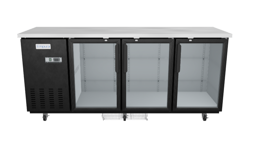 E-KBB903BG Refrigerated Back Bar Cabinet 3D View