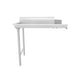 Empura Stainless ECDT36L 36 Inch Clean Dishtable 16 Gauge Stainless Steel with Back Splash