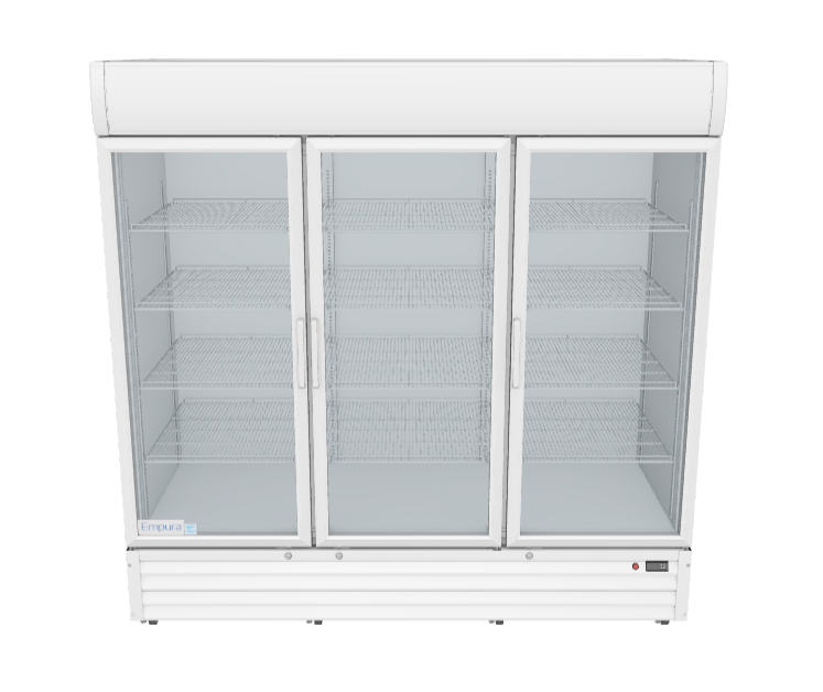 EGM-75W Glass Door Refrigerated Merchandiser 3D View