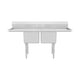 Empura EHD21818LR18 74 Inch Heavy Duty Sink with Two Drainboards