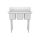 Empura EHD31014 39 Inch Sink Heavy Duty 16 Gauge 304 Stainless Steel with 3 Bowls