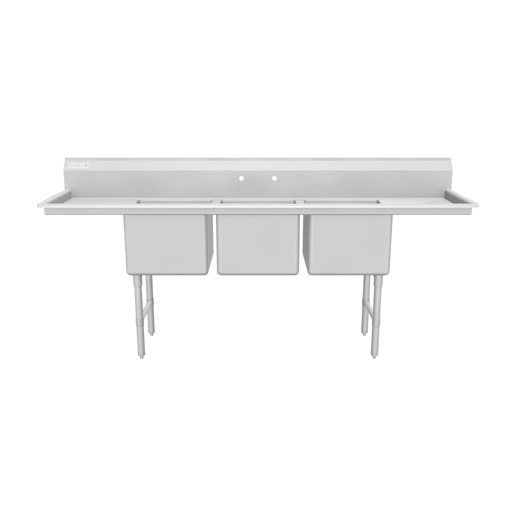 EHD31818LR18 (3) Three Compartment Sink 3D View
