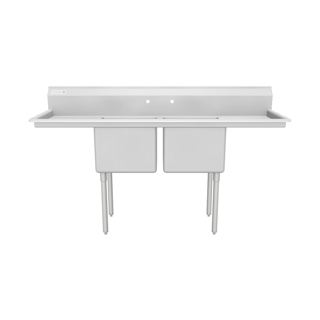 ESD21818LR18 (2) Two Compartment Sink 3D View
