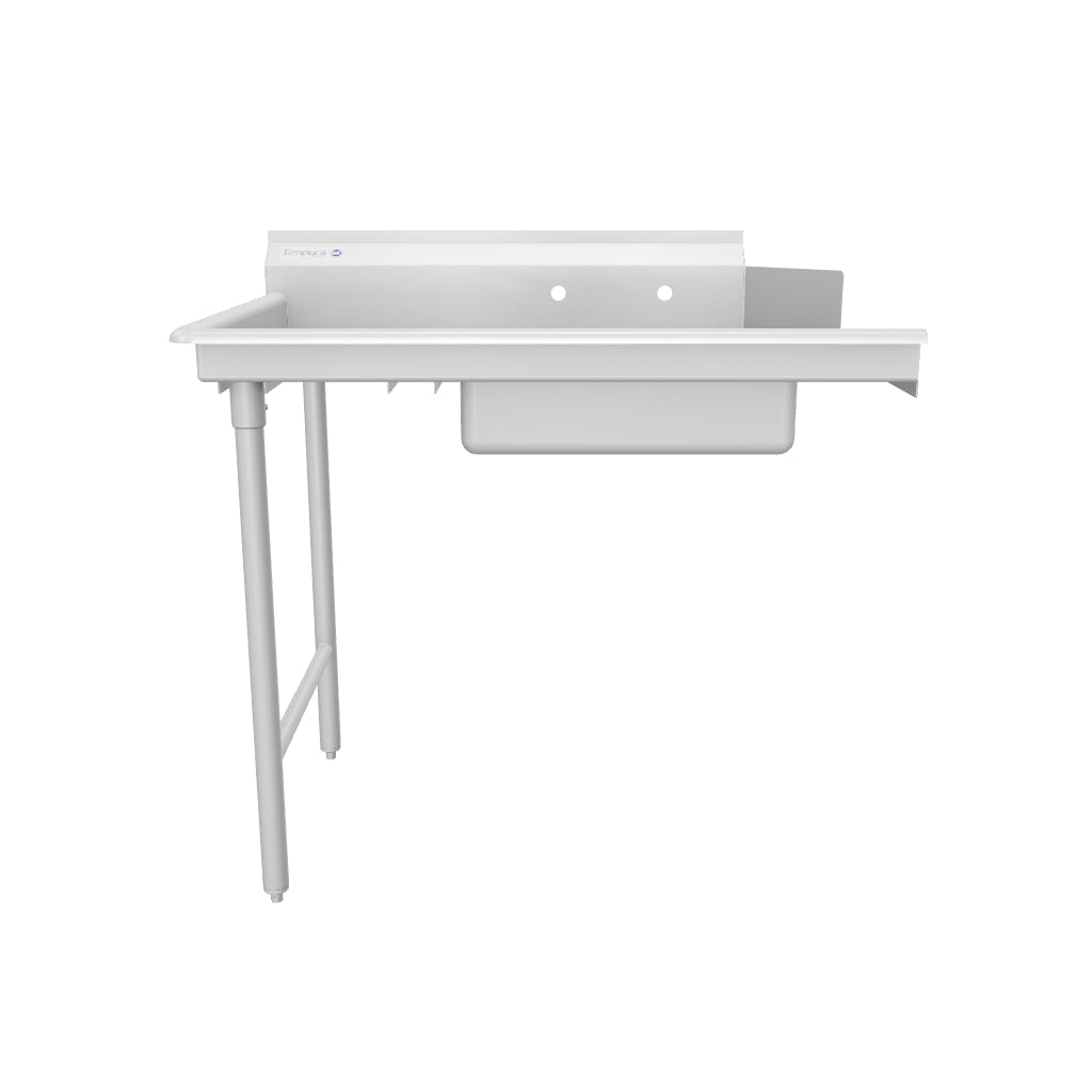 Empura ESDT36L 36 Inch Soiled Dishtable Stainless Steel Straight Design with Pre-rinsebowl