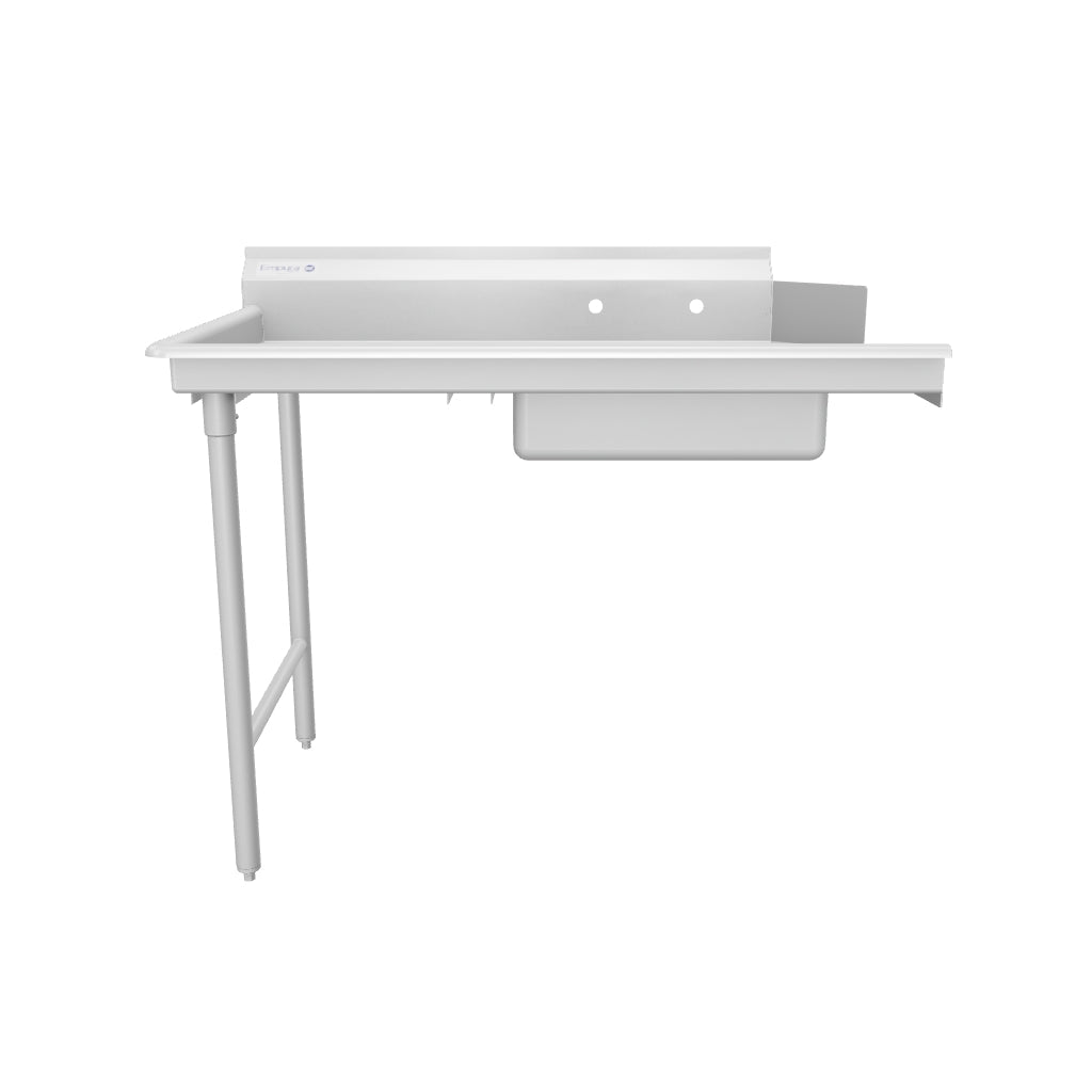 Empura Stainless ESDT48L 48 Inch Soiled Dishtable with Pre-rinse Bowl