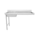 EUDT72L Soiled Undercounter Dishtable 3D View