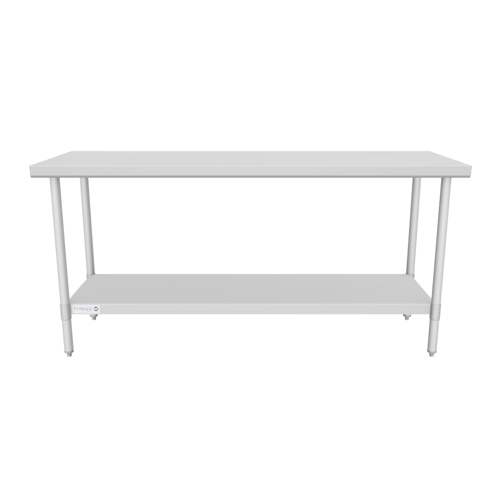Empura EWT2472 72 Inch Work Table Economy Duty Galvanized Steel Base