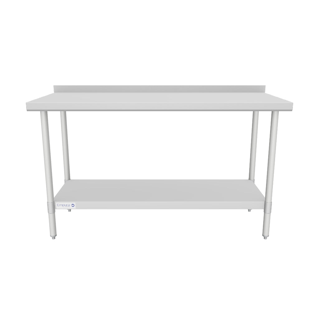 EWT2B2460 54" - 62" Stainless Steel Top Work Table 3D View