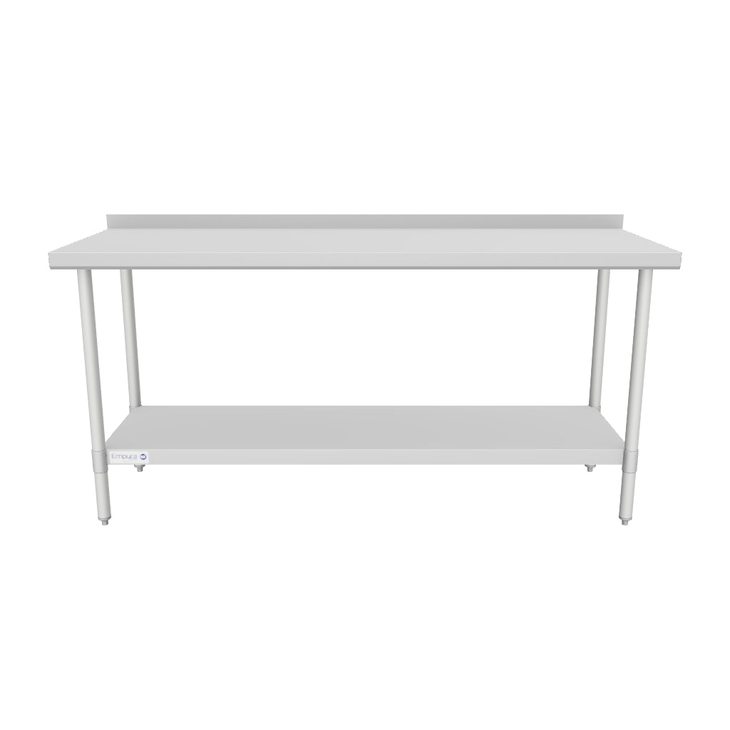 EWT2B2472 63" - 72" Stainless Steel Top Work Table 3D View