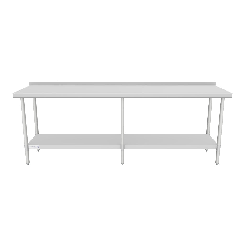 EWT2B2496 85" - 96" Stainless Steel Top Work Table 3D View