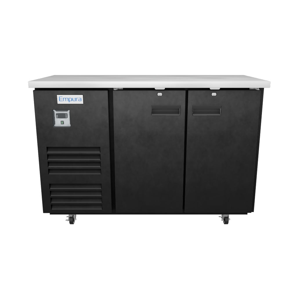 E-KBB60-2-27 Refrigerated Back Bar Cabinet 3D View