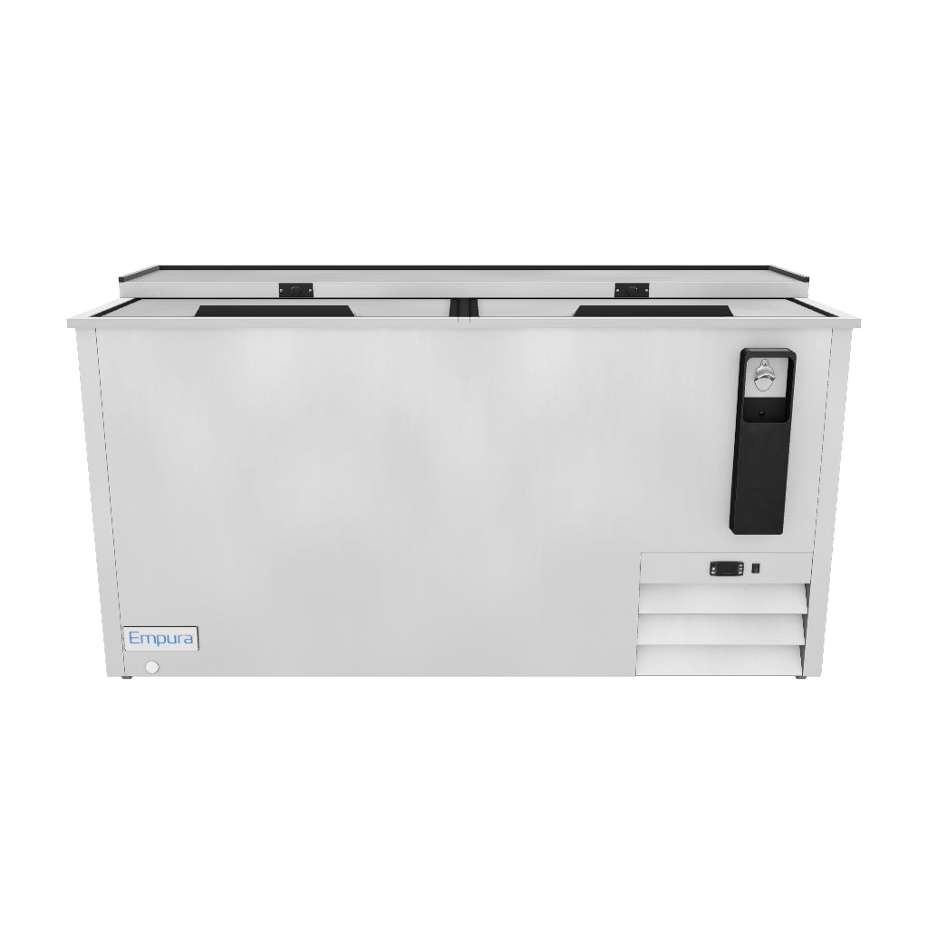 Empura E-KBC-65-S 64 Inch Bottle Cooler 19 Cu Ft Capacity Stainless Steel
