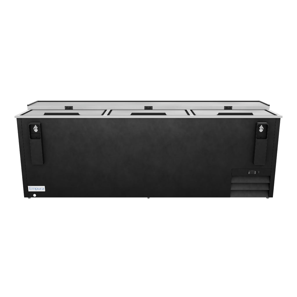 E-KBC-95 Sliding Door Bottle Cooler 3D View