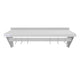 Empura Stainless E-WPS-1236 36 Inch Pot Rack Wall Mounted with Shelf and Hooks