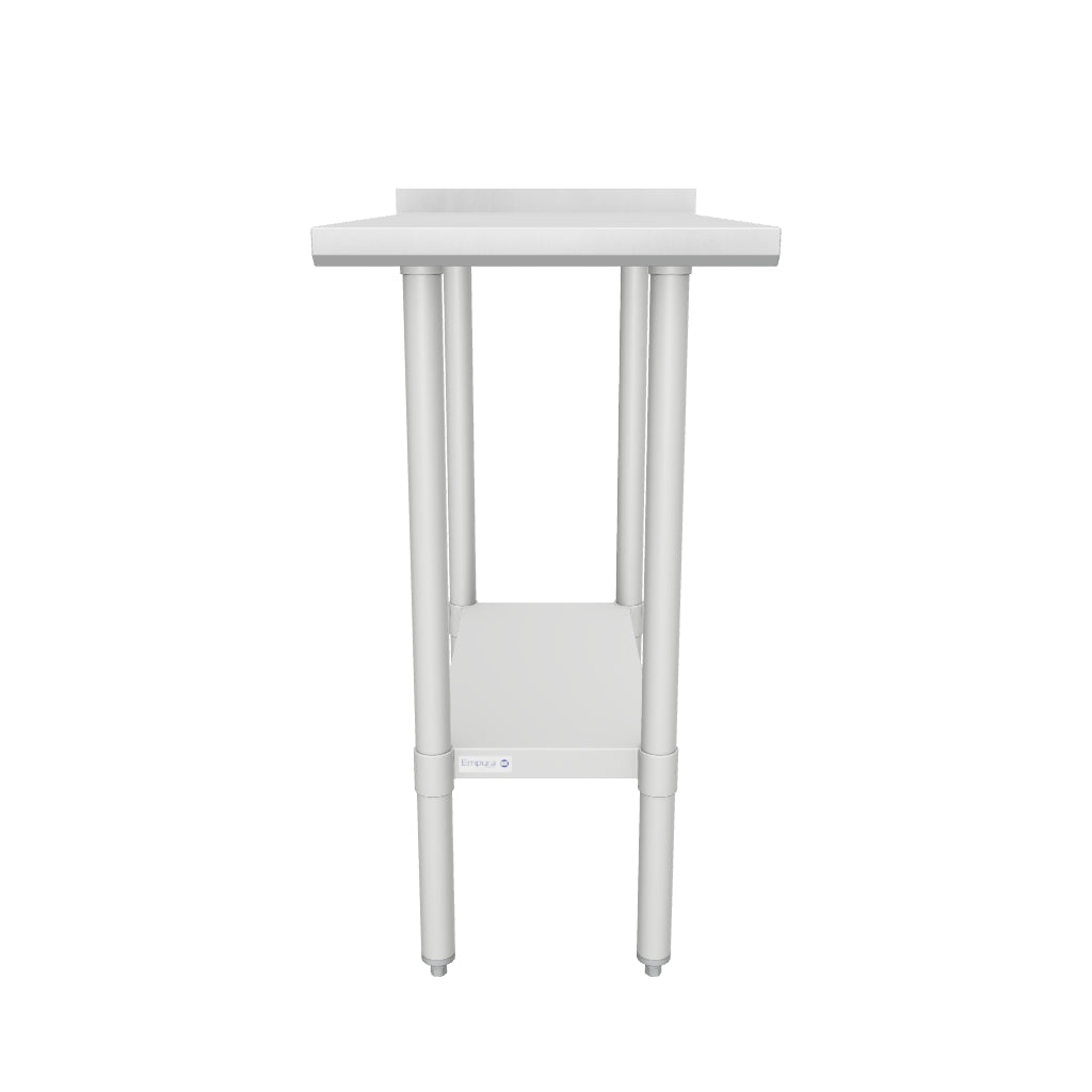 Empura FT1830E 18 Inch Filler Table 18 Gauge 430 Stainless Steel with Backsplash