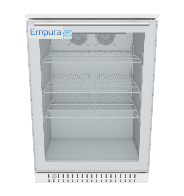LG-E150-W Glass Door Refrigerated Merchandiser 3D View