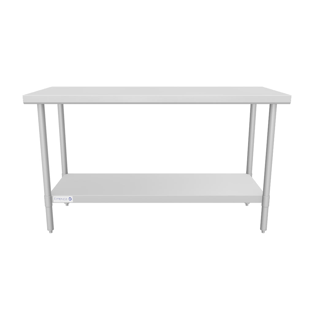 Empura SWT2460 60 Inch Super Duty Stainless Steel Work Table with Adjustable Feet
