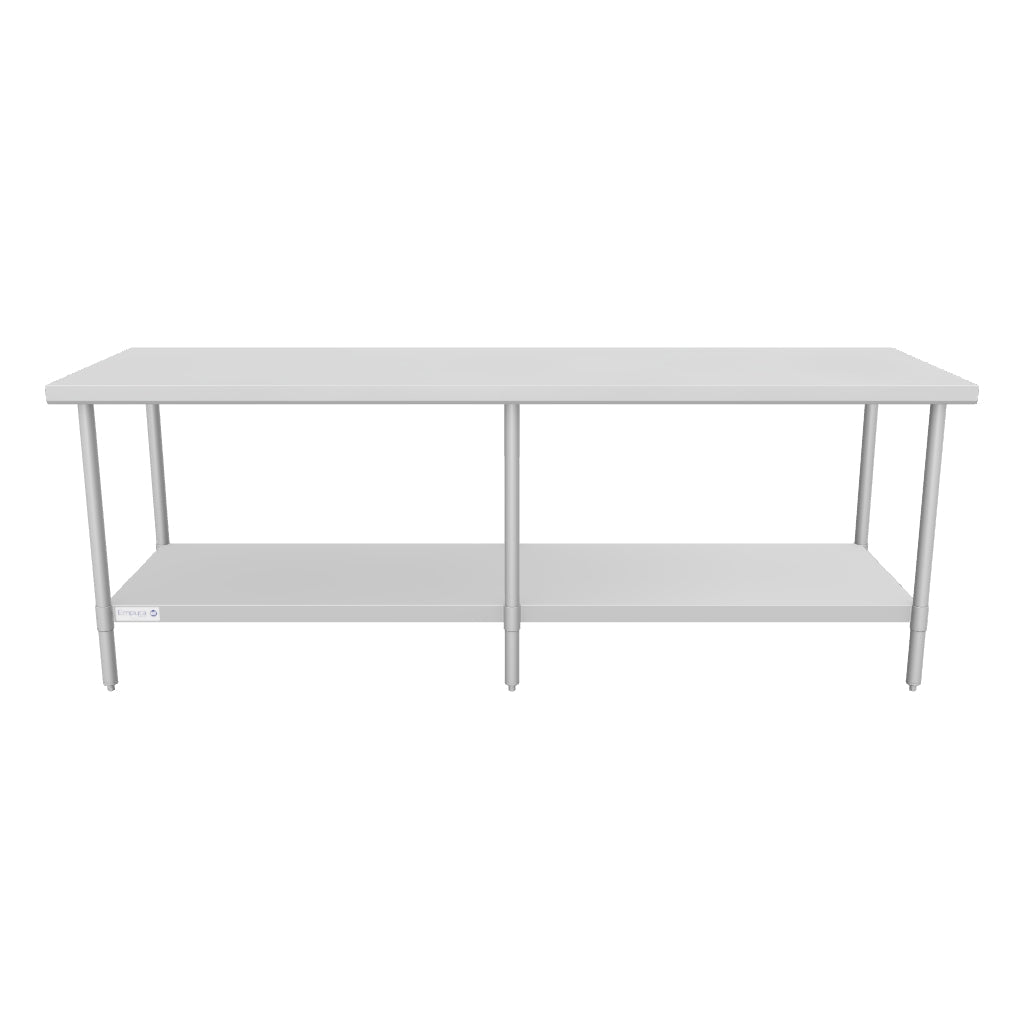 SWT3096 85" - 96" Stainless Steel Top Work Table 3D View