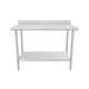Empura SWT4B2448 48 Inch Stainless Steel Work Table Super Duty Backsplash
