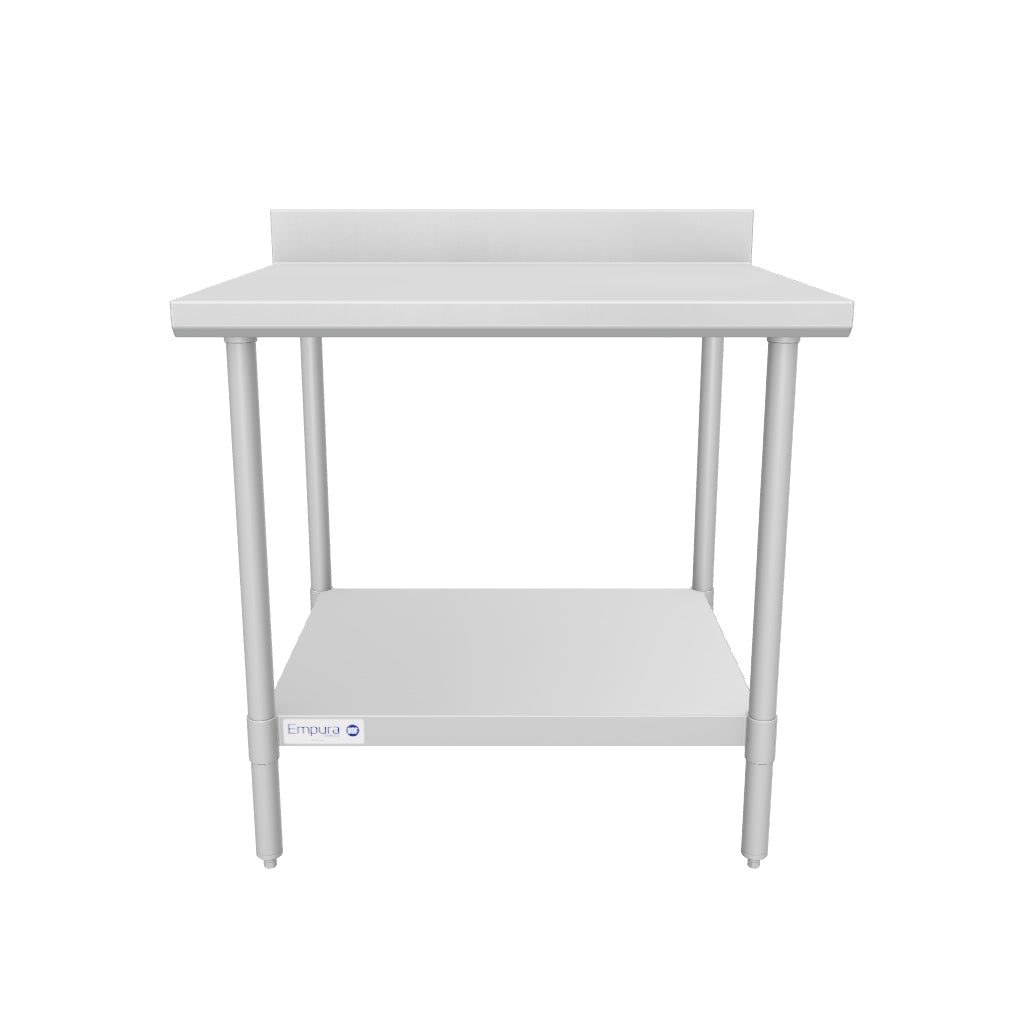 Empura SWT4B3036 36 Inch Work Table Stainless Steel Super Duty with 4 Inch Backsplash