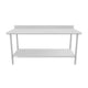 Empura SWT4B3072 72 Inch Work Table with 4 Inch Backsplash Stainless Steel