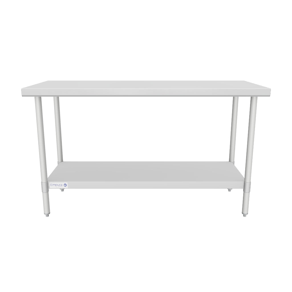 Empura WT2460 60 Inch Stainless Steel Work Table with Galvanized Steel Frame