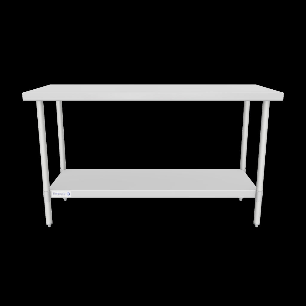 WT2460 54" - 62" Stainless Steel Top Work Table 3D View