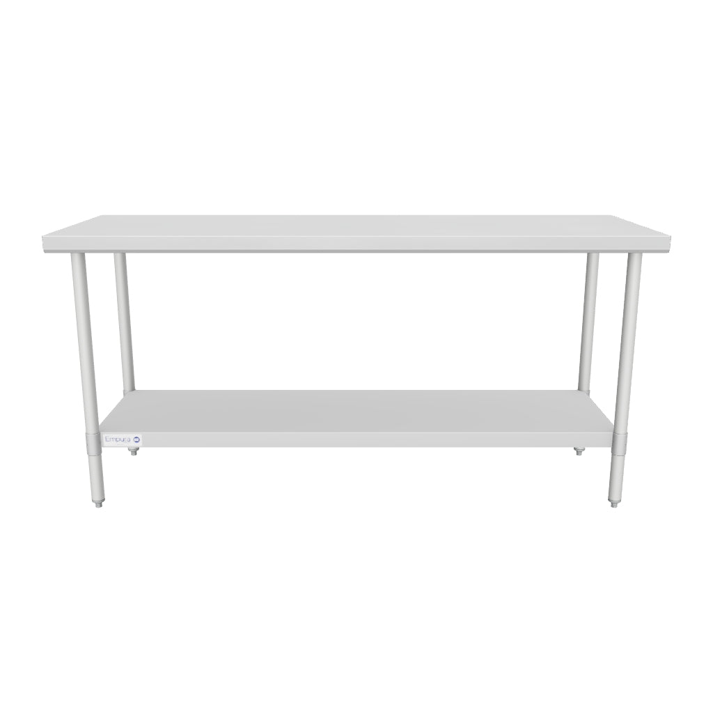 WT2472 63" - 72" Stainless Steel Top Work Table 3D View