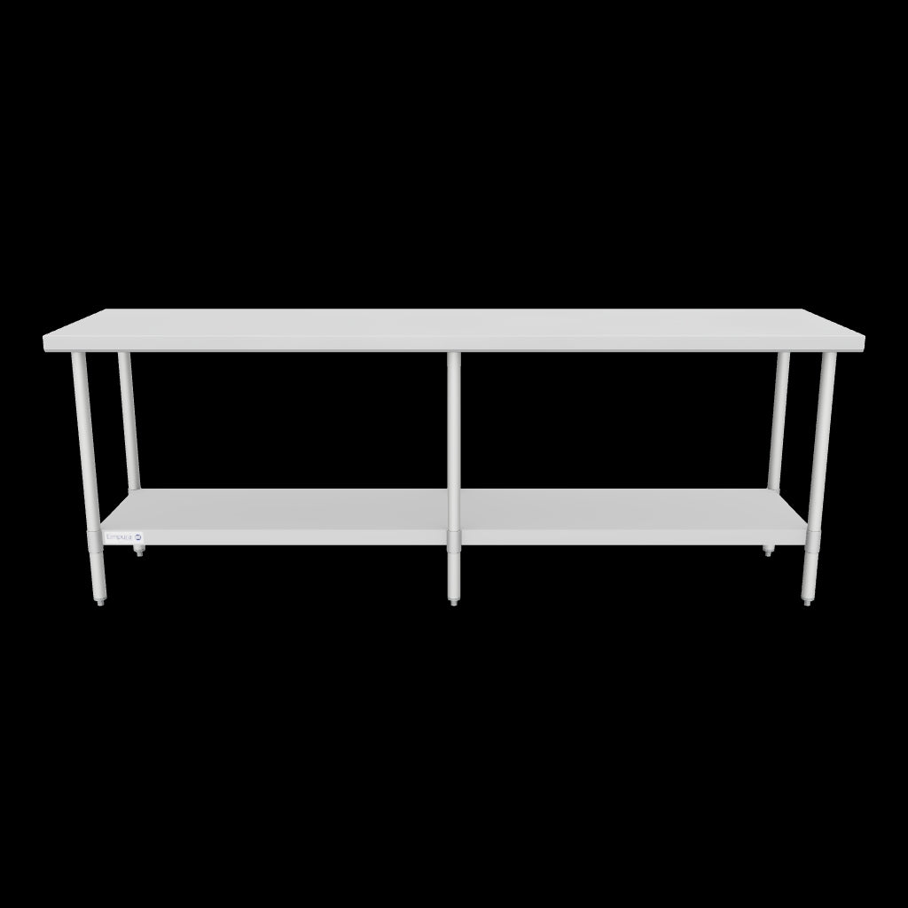 WT2496 85" - 96" Stainless Steel Top Work Table 3D View