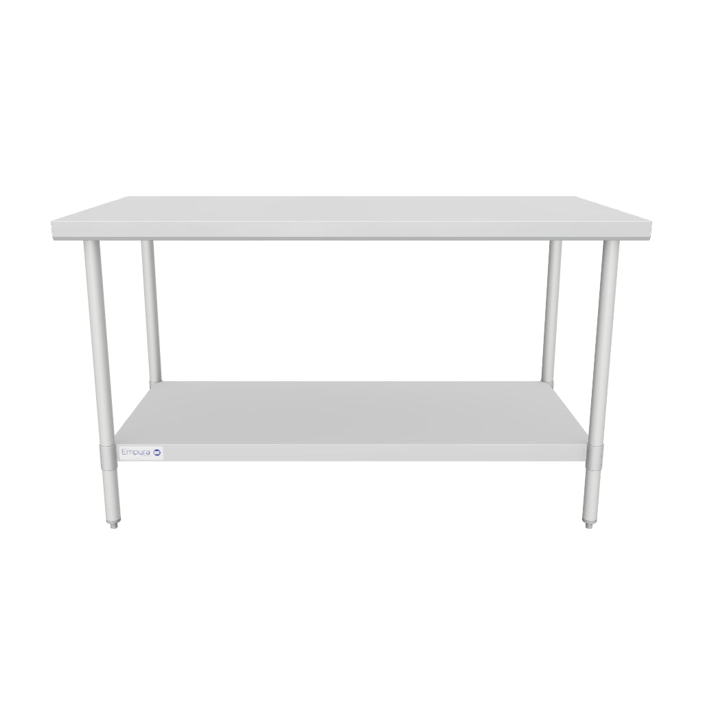 WT3060 54" - 62" Stainless Steel Top Work Table 3D View