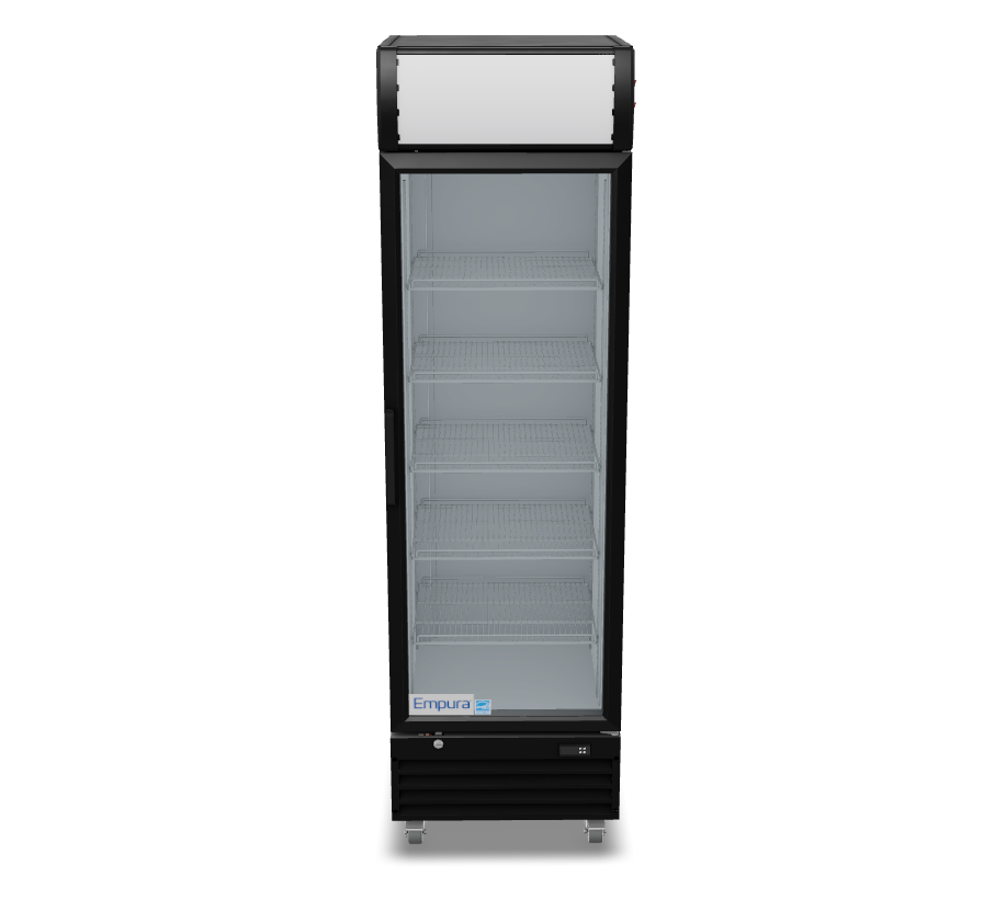EGM-13B Glass Door Refrigerated Merchandiser 3D View