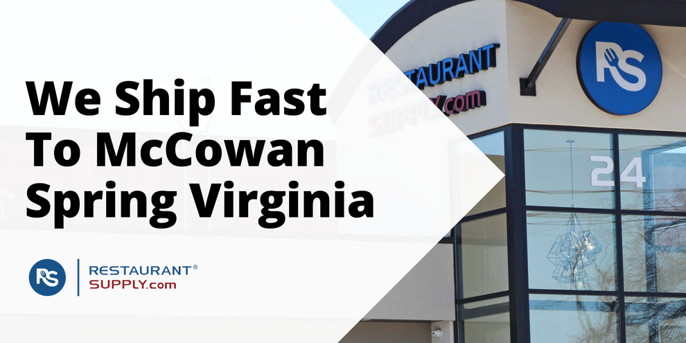 Restaurant Supply Store McCowan Spring Virginia