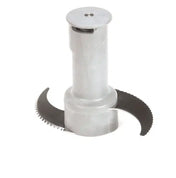 A stainless steel S Blade Assembly for the BLIXER 4 food processor, featuring two curved, sharp-edged arms—one serrated and one smooth—attached to a central cylindrical hub with a disc-shaped top, shown on a white background.