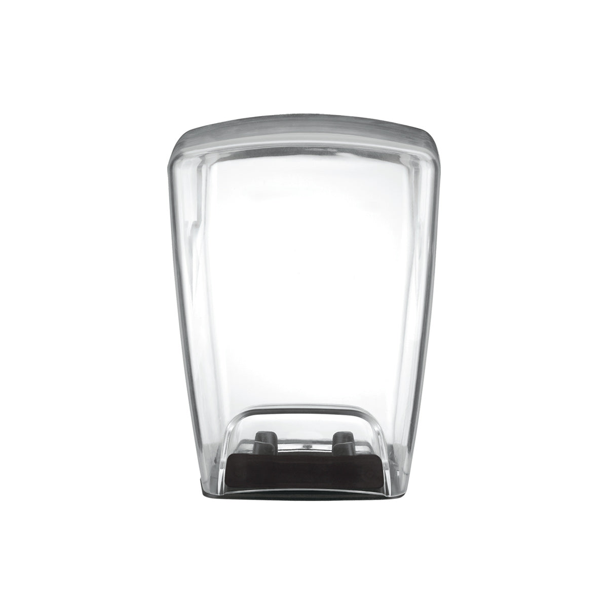 A clear, rectangular 48 oz. container with slightly curved sides and a black, rectangular base inside. The container is empty and displayed against a plain white background—ideal for use with Xtreme MX Series blenders.