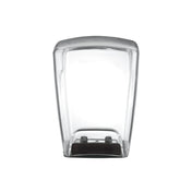 A clear, rectangular 48 oz. container with slightly curved sides and a black, rectangular base inside. The container is empty and displayed against a plain white background—ideal for use with Xtreme MX Series blenders.