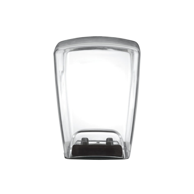 A clear, rectangular 48 oz. container with slightly curved sides and a black, rectangular base inside. The container is empty and displayed against a plain white background—ideal for use with Xtreme MX Series blenders.