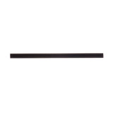 A single black pencil, reminiscent of sleek cocktail straws, is centered horizontally on a white background. The unsharpened, cylindrical object—free of markings or labels—resembles minimalist PLA design elements.