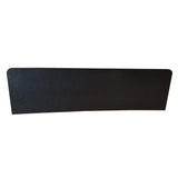 A black, rectangular polypropylene object with slightly rounded corners on the left side. The surface appears smooth and matte, and the object is photographed against a white background. Ideal as a BCD6000 Replacement Divider, it features a subtle angle on the bottom edge.