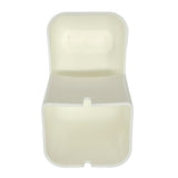 A white, rectangular polypropylene cover with rounded top corners and a front slot opening. Lightweight and dishwasher safe, this hollow design fits over or protects specific objects. The background is plain white.