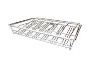 A rectangular, metal wire Turbo Air rack with horizontal and vertical bars, designed for holding or organizing items. The open-structure Gravity feed shelf, in silver, is photographed against a white background.
