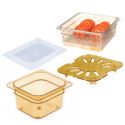 Plastic Food Pans Drain Trays and Lids