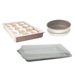 Pizza Dough and Baking Containers